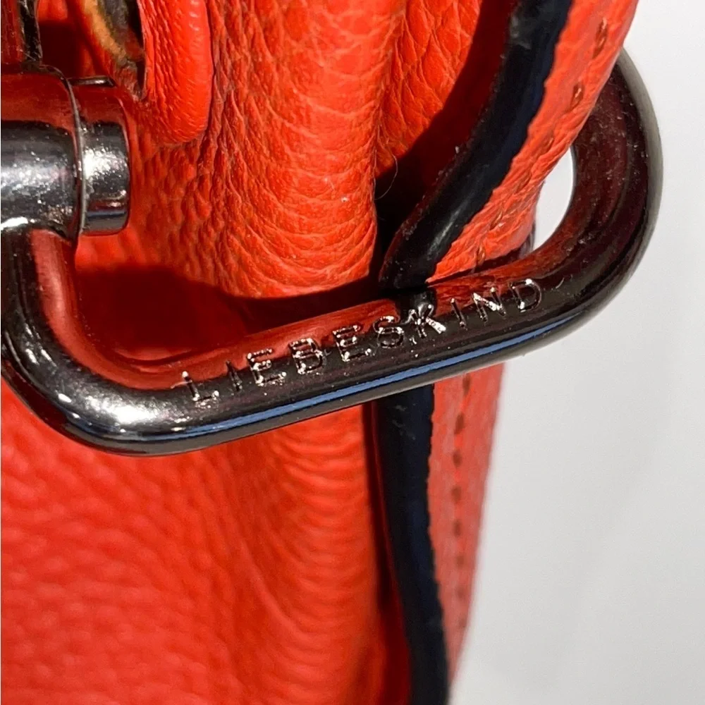 Liebeskind Ravenna Ring Bag in Orange Red Two Way Bag NWOT - Picture 8 of 14